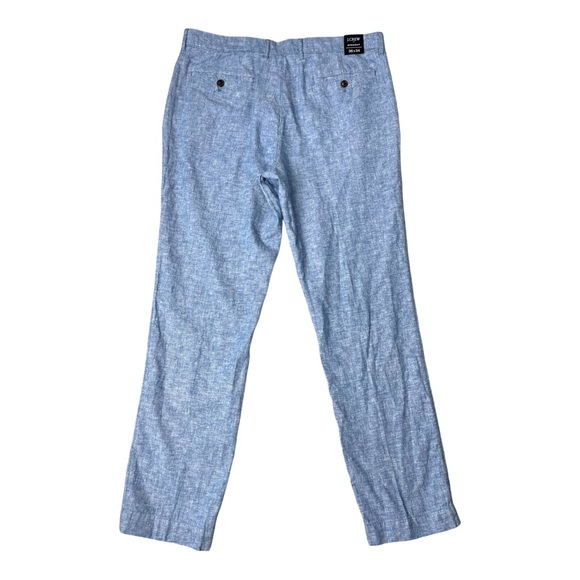 J. Crew Straight Fit Linen Blend Chino Pants NWT - Picture 3 of 8